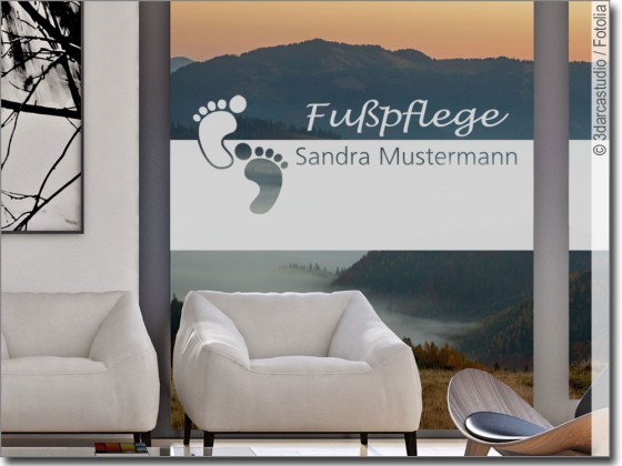 Preview: Glasfolie Fußpflege Preview: Glasfolie Fußpflege