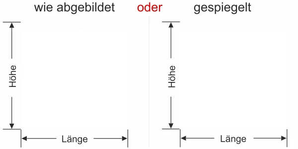Sichtschutz Griechische Bordüre für Glas - Ansicht Ausrichtung mit Farbauswahl und Variante