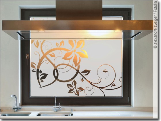 Preview: Sichtschutzfolie Stilvolle Ranke