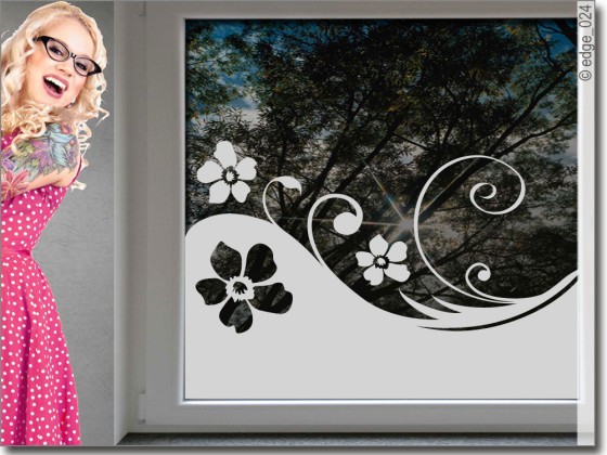 Preview: Sichtschutz Ornament Flowers Preview: Sichtschutz Ornament Flowers