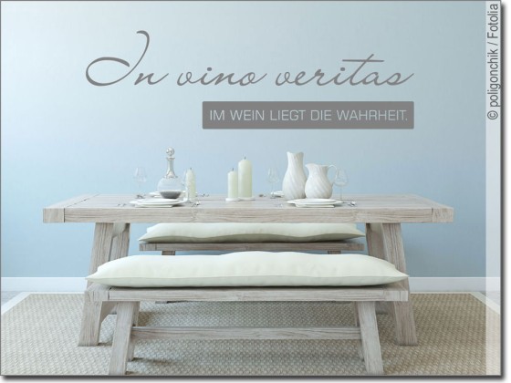 Preview: Wandspruch In vino veritas
