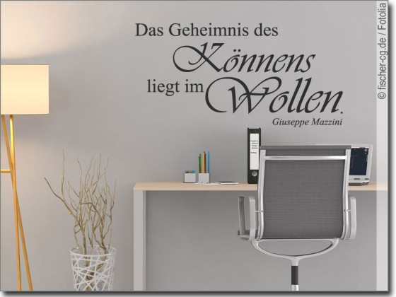 Preview: Wandzitat Das Geheimnis des Könnens