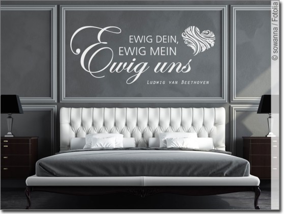 Preview: Wandtattoo Ewig dein, ewig mein