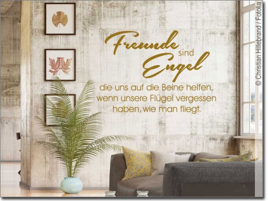 Preview: Wandspruch Freunde sind Engel Preview: Wandspruch Freunde sind Engel