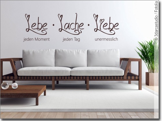 Preview: Wandspruch Lebe jeden Moment