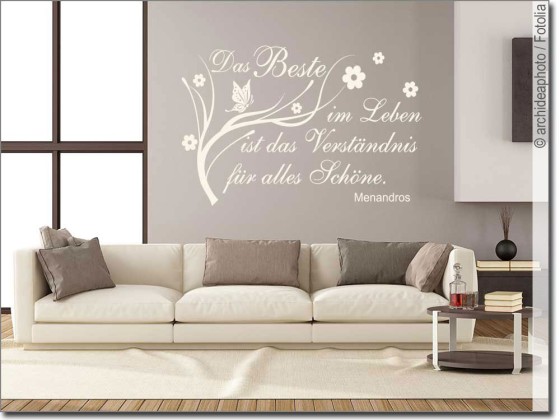 Preview: Wandzitat Das Beste im Leben