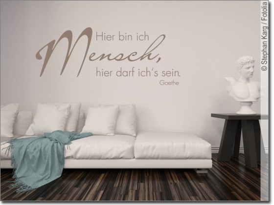 Preview: Wandtattoo Hier bin ich Mensch