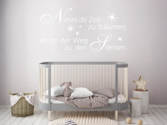 Wandspruch Nimm dir Zeit zu träumen