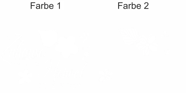 Wandtattoo Zuhause ist die Heimat am schönsten - Ansicht Farbauswahl