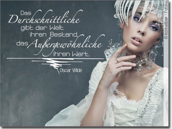 Preview: Wandzitat Das Durchschnittliche gibt der Welt