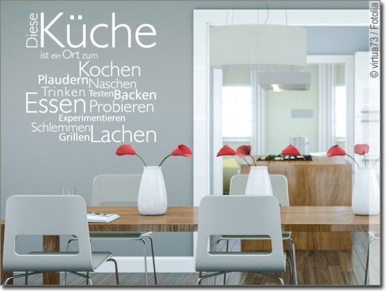 Preview: Wandtattoo Diese Küche