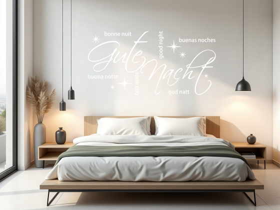 Preview: Wandsticker Gute Nacht