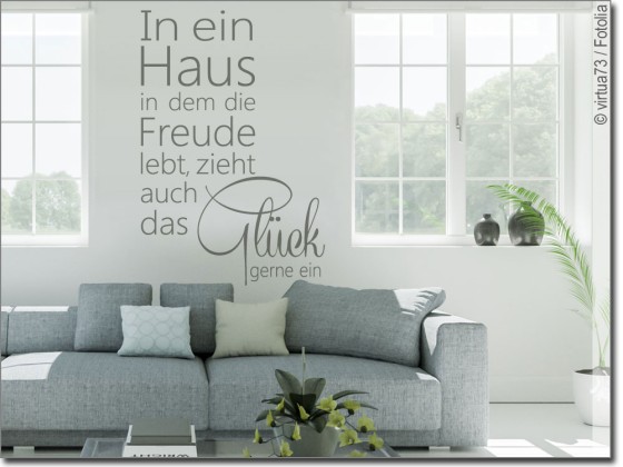 Preview: Wandtattoo In ein Haus