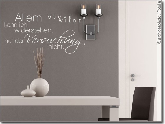 Preview: Wandtattoo Allem kann ich widerstehen