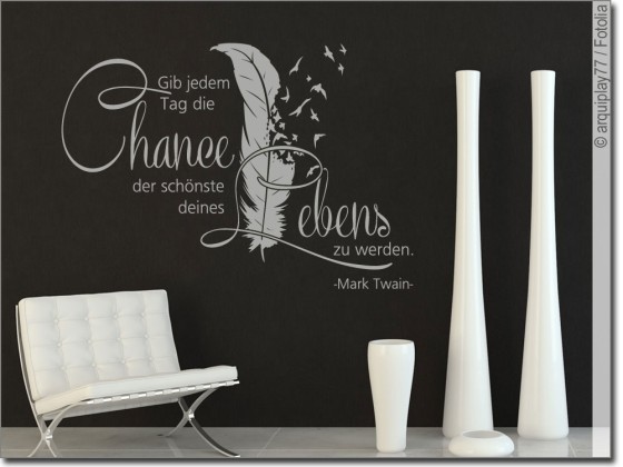 Preview: Wandtattoo Gib jedem Tag die Chance
