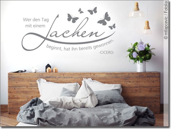 Preview: Wandtattoo Wer den Tag