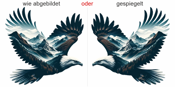Preview: Wandtattoo Adler mit Berglandschaft Preview: Wandtattoo Adler mit Berglandschaft