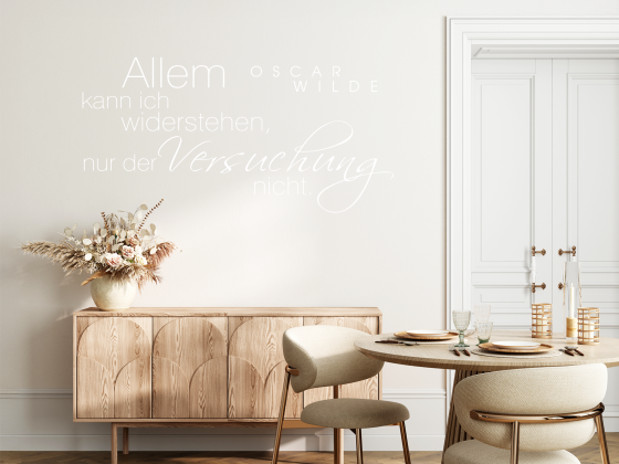 Preview: Wandtattoo Allem kann ich widerstehen