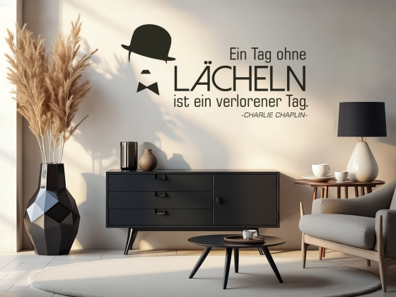 Preview: Wandtattoo Ein Tag ohne Lächeln