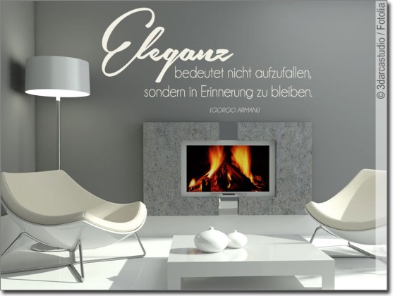 Preview: Wandzitat Eleganz bedeutet
