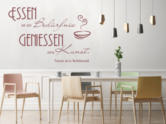 Preview: Wandtattoo Essen ist ein Bedürfnis