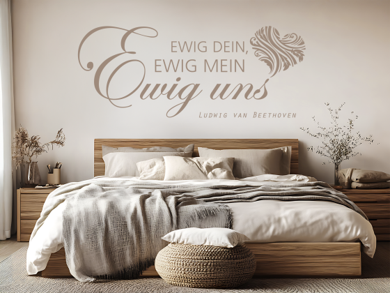 Preview: Wandtattoo Ewig dein, ewig mein