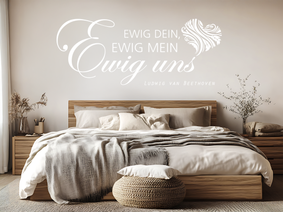 Preview: Wandtattoo Ewig dein, ewig mein