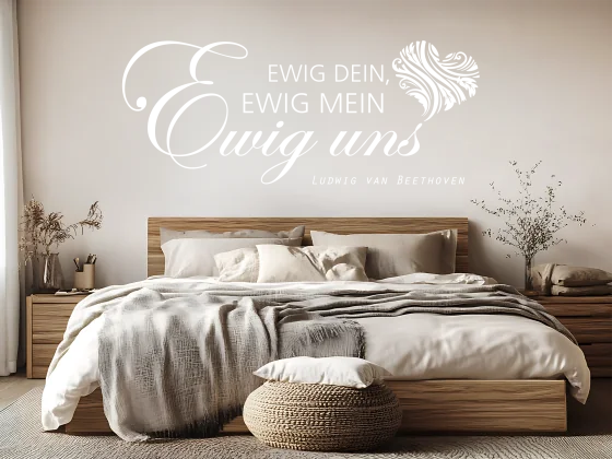 Wandtattoo Ewig dein, ewig mein