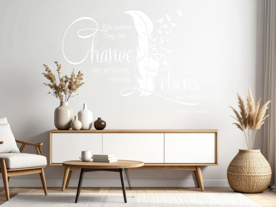 Preview: Wandtattoo Gib jedem Tag die Chance