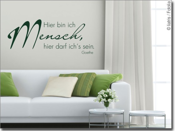 Preview: Wandtattoo Hier bin ich Mensch