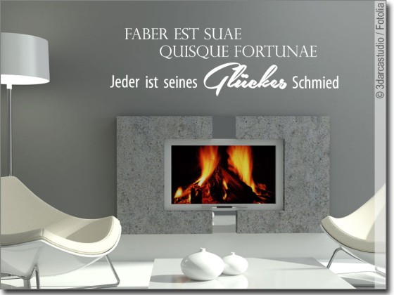 Preview: Wandspruch Jeder ist seines Glückes Preview: Wandspruch Jeder ist seines Glückes