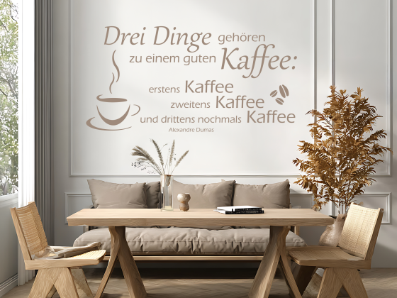 Preview: Wandzitat Kaffee Rezept