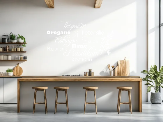 Wandtattoo Küchen Kräuter