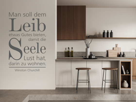 Preview: Wandtattoo Man soll dem Leib