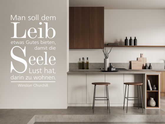 Preview: Wandtattoo Man soll dem Leib