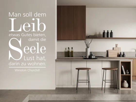 Wandtattoo Man soll dem Leib