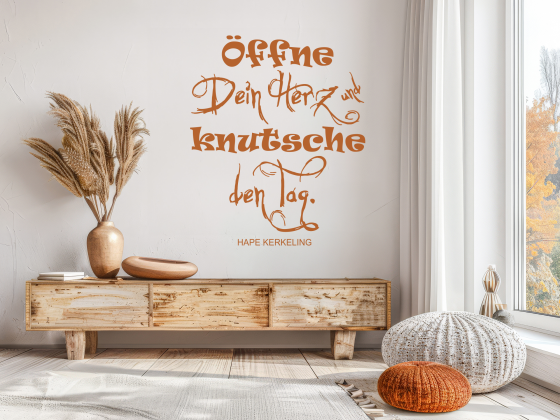 Wandtattoo Öffne dein Herz