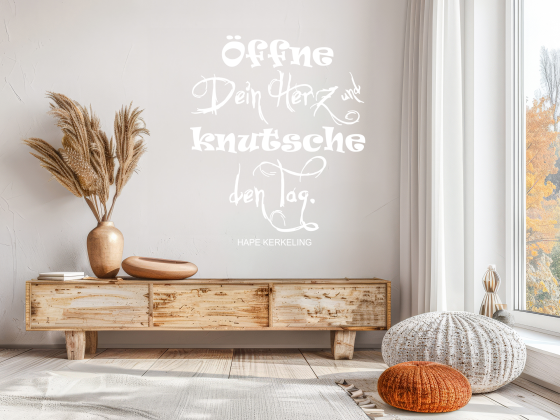 Preview: Wandtattoo Öffne dein Herz