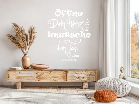 Wandtattoo Öffne dein Herz