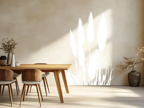 Wandtattoo Pampasgras