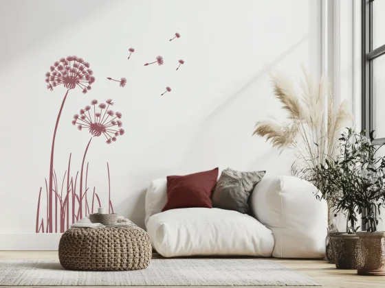 Wandtattoo mit Pusteblume