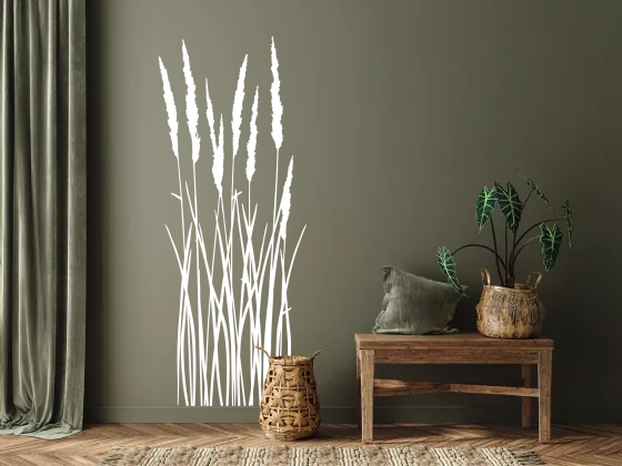 Wandtattoo Sommergras - Ansicht Ausrichtung und Farbauswahl