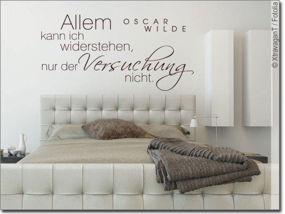 Preview: Wandzitat Allem kann ich widerstehen