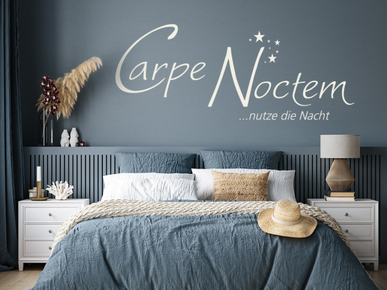 Preview: Wandtattoo Spruch Carpe Noctem