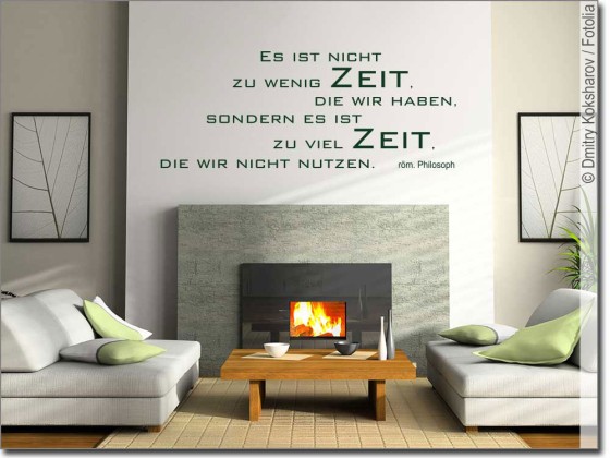 Preview: Wandzitat Es ist nicht zu wenig Zeit Preview: Wandzitat Es ist nicht zu wenig Zeit