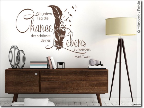 Preview: Wandtattoo Gib jedem Tag die Chance