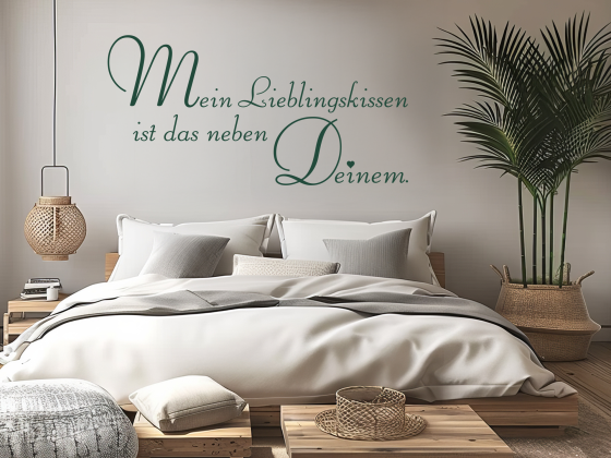 Preview: Wandtattoo Spruch Mein Lieblingskissen