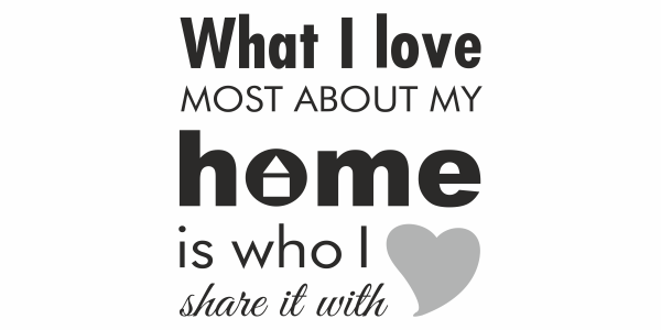 Preview: Wandspruch What I love