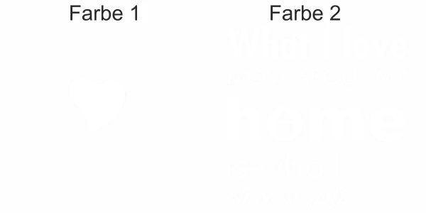 Wandtattoo What I love - Ansicht Farbauswahl
