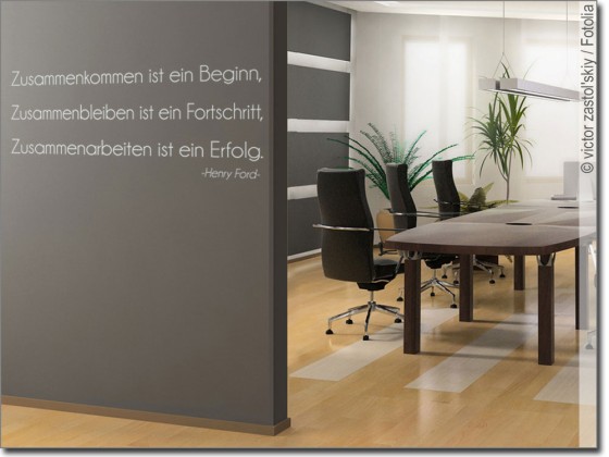 Preview: Wandzitat Zusammenkommen ist ein Beginn